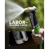 image:imageRAINPOINT Garden Hose Nozzle 100 Heavy Duty Metal Hose Sprayer High Pressure Water Hose Nozzle with Adjustable Spray Patterns and Flow Control for Watering Plants Car Washing Pet Washing GoldBright Silver
