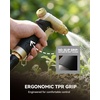 image:imageRAINPOINT Garden Hose Nozzle 100 Heavy Duty Metal Hose Sprayer High Pressure Water Hose Nozzle with Adjustable Spray Patterns and Flow Control for Watering Plants Car Washing Pet Washing GoldGold