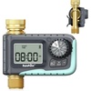 image:imageRAINPOINT Sprinkler Timer 100 Metal Pipe Water Timer for Garden Hose Programmable Hose Controller for Watering Sprinkler Controller with Manual WateringRain Delay for Outdoor Lawn amp Garden 2PCSGreen