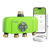 image:imageRAINPOINT WiFi 4 Zone Smart Sprinkler Timer Outdoor Garden Hose Water Timer with Solid Brass Inlet amp Outlet Custom Irrigation Programs via App Voice Control