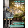 image:imageRAINPOINT 3Zone Water Timer Brass Inlet amp Outlet 2027 Upgraded Enhanced Waterproof LCD 3 Custom Watering Plans IP65 Sprinkler Timer Rain Delay ManualAutomatic Watering for Yard Lawn GreenhouseGray