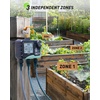 image:imageRAINPOINT 3Zone Water Timer Brass Inlet amp Outlet 2027 Upgraded Enhanced Waterproof LCD 3 Custom Watering Plans IP65 Sprinkler Timer Rain Delay ManualAutomatic Watering for Yard Lawn GreenhouseLight Grey