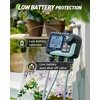 image:imageRAINPOINT 3Zone Water Timer Brass Inlet amp Outlet 2027 Upgraded Enhanced Waterproof LCD 3 Custom Watering Plans IP65 Sprinkler Timer Rain Delay ManualAutomatic Watering for Yard Lawn GreenhouseLight Grey