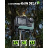 image:imageRAINPOINT 3Zone Water Timer Brass Inlet amp Outlet 2027 Upgraded Enhanced Waterproof LCD 3 Custom Watering Plans IP65 Sprinkler Timer Rain Delay ManualAutomatic Watering for Yard Lawn GreenhouseLight Grey