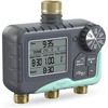 image:imageRAINPOINT 3Zone Water Timer Brass Inlet amp Outlet 2027 Upgraded Enhanced Waterproof LCD 3 Custom Watering Plans IP65 Sprinkler Timer Rain Delay ManualAutomatic Watering for Yard Lawn GreenhouseGray