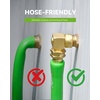 image:imageRAINPOINT 90 Degree Hose Elbow360 Degree Swivel 34 GHT Garden Hose ConnectorAdapter Solid Brass Water Hose Fittings for RV Outdoor Faucet SpigotEasy Installation2 Pack