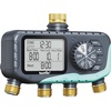 image:imageRAINPOINT Sprinkler Timer 4 Outlets Hose Timer with Brass Inlet with Rain DelayManualAutomatic Controller System Programmable Digital for Lawn Yard 4 Zone Baby Blue 4 OutletsBaby Blue