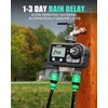 image:imageRAINPOINT Sprinkler Timer with 3 Different Programs Hose Timer for Garden Hose with Rain DelayManual WateringAutomatic Irrigation System for Garden 2 Outlet