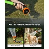 image:imageRAINPOINT Garden Hose Nozzle  100 Heavy Duty Metal Thumb Control Spray Nozzles for Garden Hose High Pressure 10 Pattern Water Hose Nozzle for Car Wash Watering Lawn Pets Forest GreenBright Orange