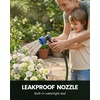 image:imageRAINPOINT Garden Hose Nozzle  100 Heavy Duty Metal Thumb Control Spray Nozzles for Garden Hose High Pressure 10 Pattern Water Hose Nozzle for Car Wash Watering Lawn Pets Forest GreenNavy Blue