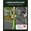 image:imageRAINPOINT Garden Hose Nozzle  100 Heavy Duty Metal Thumb Control Spray Nozzles for Garden Hose High Pressure 10 Pattern Water Hose Nozzle for Car Wash Watering Lawn Pets Forest GreenForest Green