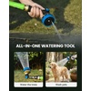 image:imageRAINPOINT Garden Hose Nozzle  100 Heavy Duty Metal Thumb Control Spray Nozzles for Garden Hose High Pressure 10 Pattern Water Hose Nozzle for Car Wash Watering Lawn Pets Forest GreenNavy Blue