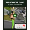 image:imageRAINPOINT Garden Hose Nozzle  100 Heavy Duty Metal Thumb Control Spray Nozzles for Garden Hose High Pressure 10 Pattern Water Hose Nozzle for Car Wash Watering Lawn Pets Forest GreenDark Green