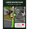 image:imageRAINPOINT Garden Hose Nozzle  100 Heavy Duty Metal Thumb Control Spray Nozzles for Garden Hose High Pressure 10 Pattern Water Hose Nozzle for Car Wash Watering Lawn Pets Forest GreenMidnight Black