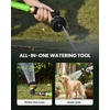 image:imageRAINPOINT Garden Hose Nozzle  100 Heavy Duty Metal Thumb Control Spray Nozzles for Garden Hose High Pressure 10 Pattern Water Hose Nozzle for Car Wash Watering Lawn Pets Forest GreenMidnight Black