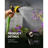 image:imageRAINPOINT Garden Hose Nozzle  100 Heavy Duty Metal Thumb Control Spray Nozzles for Garden Hose High Pressure 10 Pattern Water Hose Nozzle for Car Wash Watering Lawn Pets Forest GreenBright Yellow