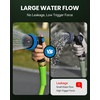 image:imageRAINPOINT Garden Hose Nozzle  100 Heavy Duty Metal Thumb Control Spray Nozzles for Garden Hose High Pressure 10 Pattern Water Hose Nozzle for Car Wash Watering Lawn Pets Forest GreenNavy Blue